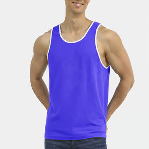 Débardeurs de sport personnalisés en coton pour hommes, grande taille, pour la musculation et le fitness - Product Image 1
