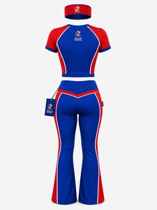 Conjunto deportivo para mujer con top elegante, leggings y diadema, material suave y elástico para entrenamientos, yoga, caminatas y uso diario. - Product Image 2