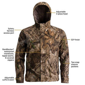 Chaqueta de Caza Resistente al Viento para Condiciones Climáticas Extremas, Chaqueta Térmica para Uso en Exteriores Cálidos y Secos - Product Image 3