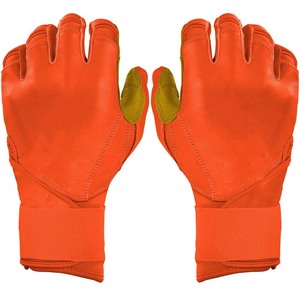 Gants de frappe en cuir orange rembourrés avec fermeture auto-agrippante unisexe pour adulte, entraînement, ambidextres, gauche, XL, XXL - Product Image 1
