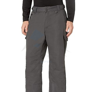 Pantalon cargo de sport d'hiver pour homme, couleur anthracite, taille L, entrejambe 32 pouces, imperméable, coupe-vent, isolé, pour ski, snowboard et activités de plein air - Product Image 2