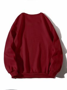 Sudadera ligera de felpa francesa para hombre, elegante, de manga larga, cuello redondo, con logo personalizado, informal y moderna. - Product Image 1