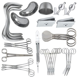 Ensemble d'instruments chirurgicaux gynécologiques de qualité hospitalière, 25 pièces, en acier inoxydable allemand, meilleur fournisseur en gros - Product Image 5