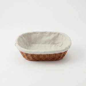 Oval Lined Banneton 1kg Handmade <b>Bread</b> Proofing <b>Basket</b> with Cotton Liner for Sourdough Baking Full Set - Product Image 1