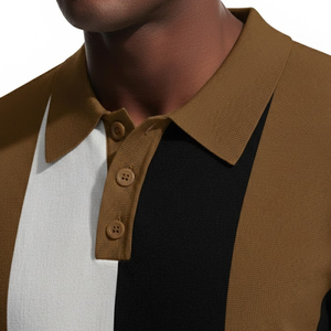 Chemises polo respirantes de couleur unie avec logo personnalisé pour hommes, nouvelle conception tendance, vêtements décontractés pour hommes, chemises polo pour hommes - Product Image 4