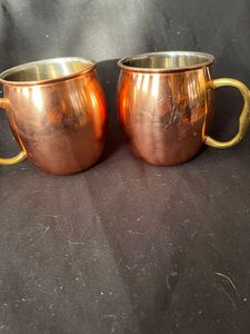 Hammered copper mug <b>set</b> luxury handmade drink cups reusable metal cocktail mugs premium <b>beverage</b> <b>serving</b> copperware collection - Product Image 1