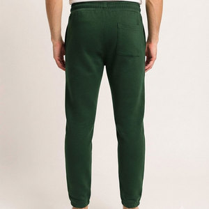 Solid Color Pattern Men's Streetwear Sweatpants Convenient Side And Back Pocket Poly Cotton Sweatpants Low Price Winter Wear - Product Image 2