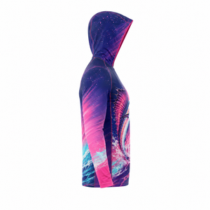 Sudadera con Capucha de Pesca para Hombre, Manga Larga, Estampado por Sublimación Harrar, UPF 50, Anti-UV, 100% Poliéster, Transpirable, Secado Rápido, Tallas Grandes - Product Image 3