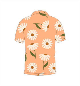 เสื้อโปโลพิมพ์ลายดอกไม้แบบกำหนดเอง แขนสั้น สวมใส่สบาย เหมาะสำหรับกอล์ฟ เทนนิส ชุดทีมฤดูร้อน - Product Image 2
