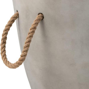 Table d'appoint en ciment pour patio avec corde de chanvre, table d'appoint moderne pour jardin, fabriquée au Vietnam - Product Image 2