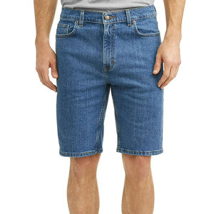 Shorts en jean pour hommes, couleur et taille personnalisées, élégants, respirants, coupe slim, multi-poches, vêtements de tous les jours pour adultes - Product Image 1