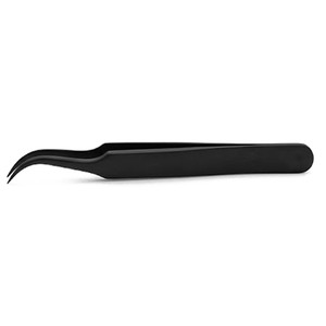Pinces à cils noires, pinces pour extensions de cils, pinces à cils, accessoires de beauté par Bravo Impex - Product Image 1