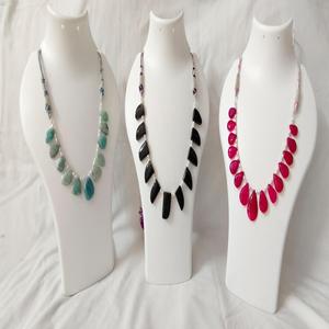 Cristal Natural, Turquesa Púrpura, Piedras Preciosas al por Mayor, Cuentas de Ojo de Tigre, Collar Hermoso de Súper Calidad - Product Image 1