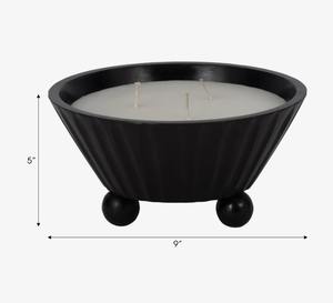 Moderna vela aromática en tazón de madera de mango para mesa de centro, dormitorio y estantería, 9 pulgadas, a precio económico. - Product Image 3