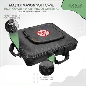 Estuche de Transporte para Regalia del Arco Real Masónico, Estuche Blando MM-WM con Bolsillo - Product Image 4