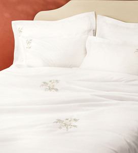 Juego de Funda de Edredón y Fundas de Almohada Quang Thanh con Bordado Personalizado de Flores Bonitas, Estilo Europeo-Americano, 250 Hilos, Hecho a Máquina - Product Image 5
