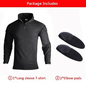 Combinaisons tactiques de paintball, uniformes d'extérieur, chemises camouflage, pantalons cargo imperméables à manches longues, ensembles de protections pour les coudes et les genoux pour hommes - Product Image 5