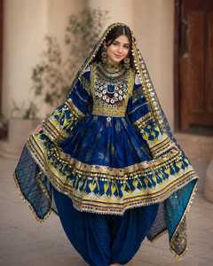 High Quality 100% Polyester Fabric Wholesale 2026 Hot Selling STAR IMPEX Afghan Kuchi Knee-Length A-Line Wedding <b>Dresses</b> Adults - Product Image 4