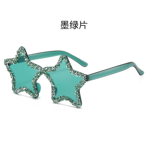 Star-shaped <b>Sunglasses</b> Fashion Diamond Eyewear Eyeglasses Christmas Decoration Party Glasses Unique Rimless <b>Sunglasses</b> - Product Image 6