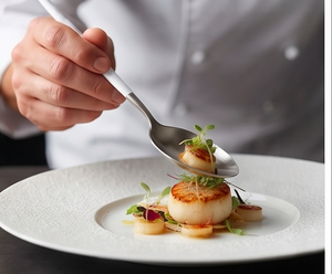 Ensemble de couverts à tête ronde finition mate avec manche en résine blanche – Vaisselle élégante pour la salle à manger moderne, la cuisine, les mariages et les fêtes - Product Image 5