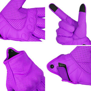 Guantes de Motocicleta de Cuero de Alta Calidad para Turismo y Carreras, Diseñados para Viajes Largos, Transpirables, Cómodos y Resistentes al Viento - Product Image 5
