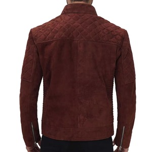 Chaqueta de Motociclista de Cuero de Ante Premium para Hombre, Ajuste Delgado, Casual, Largo Regular, Ideal para Invierno y Festivales, con Cuello Alto - ¡Venta Caliente! - Product Image 4