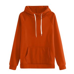 Conjunto deportivo informal con capucha para mujer, sudadera de manga larga y pantalones deportivos con cordón - Product Image 2