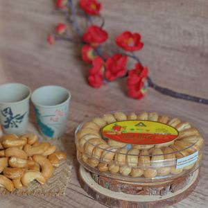 Noix de cajou grillées du Vietnam de qualité supérieure biologique de qualité W180 163g Boîte cadeau ovale - Échantillon gratuit Beurré Salé Directement de l'usine - Product Image 4