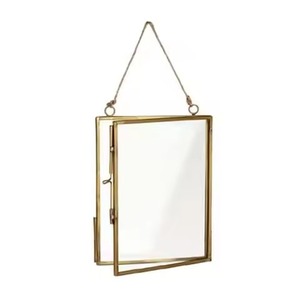 Artistic Living Accent Metal Glass Photo <b>Frame</b> Stylish <b>Picture</b> Display Home Interior - Product Image 2