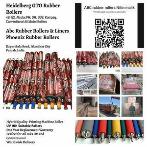 <b>Rubber</b> Rilson <b>Roller</b> GTO 46 Heidelberg offset printing press 1 Yr Warra Hybrid German Combi Quality <b>Rollers</b> 28 Yrs Service - Product Image 6