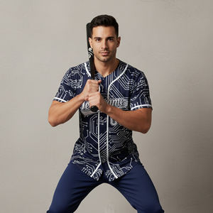 Camisetas de Béisbol Sublimadas de Alta Calidad con Nombre y Número Personalizados, MOQ Bajo, Transpirables, Tallas Grandes, Antibacterianas para Hombre - Product Image 3