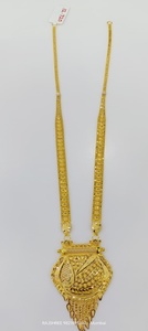 Collier ras-de-cou Rani Haar en or massif 22 carats, bijoux de mariage traditionnels indiens en or jaune véritable, cadeau pour femme - Product Image 3