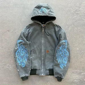 Sudadera con Capucha Oversize para Hombre, Estampado de Camuflaje, Ajuste Holgado, Estilo Urbano, Cómoda y Casual - Product Image 6