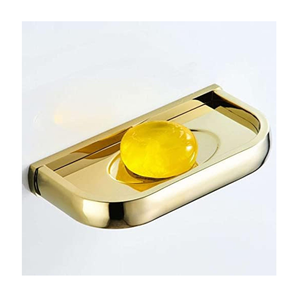 Porte-savon en laiton massif de qualité supérieure, plateau à savon moderne de luxe doré, accessoires de salle de bain et de cuisine pour hôtel, maison, spa - Product Image 5