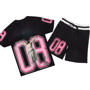 Ensemble T-shirt et short tendance pour homme – Tenue de sport décontractée deux pièces pour la gym, le fitness, l'entraînement, l'été et le quotidien - Product Image 4