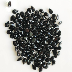Ónix Negro Natural, Corte Pera de 6x4MM, Gema Suelta de la Mejor Calidad para Joyería, Red Mountain Gems - Product Image 2