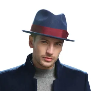 Wholesale schweiß obsorb neue design wolle hüte mann 2018 fedora