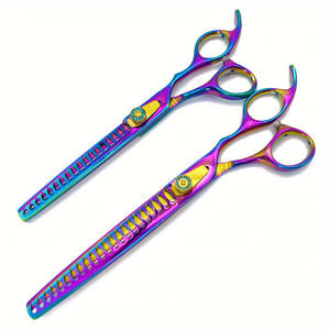 Tijeras de Peluquería de 8 Pulgadas, Coloridas, de Alta Calidad, Modernas, con Tornillo de Tensión Ajustable, para Estilistas de Salón - Product Image 1