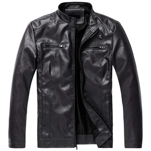 Premium Genuine Leather Jacket Men's Motorcycle Inspired Outerwear with Durable Craftsmanship - Product Image 1