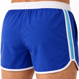 Shorts de sport pour hommes, légers, à séchage rapide, pour la course à pied et l'entraînement, avec bordure contrastée et taille élastique. - Product Image 5