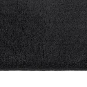 Alfombra Peluda 100% Poliéster Negra de 94.5 X 133.9 Pulgadas, Alfombras y Conjuntos de Alfombras - Product Image 3