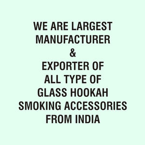 Suministro al por mayor de mini cachimbas de vidrio de grado exportación, hechas a mano en India con detalles de seda, shisha contemporánea de una sola manguera, precio de fábrica. - Product Image 4