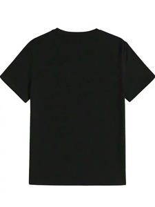 เสื้อยืดแขนสั้นสีขาวสำหรับผู้ชาย คอกลม สไตล์ลำลอง ทรงปกติ พิมพ์ลายการ์ตูนรูปสมองด้านหน้า ผ้าเจอร์ซีย์คอตตอน 100% - Product Image 4