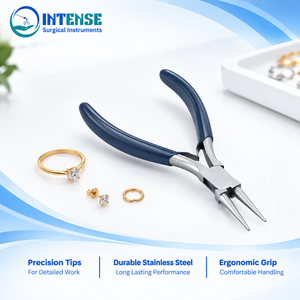 Alicates Profesionales de Acero Inoxidable con Punta Redonda, Alicates de Precisión para Joyería, Herramienta para Doblar Alambre y Formar Lazos con Diseño Ergonómico - Product Image 2