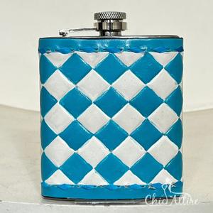 Botella de Licor de Bolsillo de Acero Inoxidable con Diseño a Cuadros Colorido y Elegante 2026, Accesorio de Regalo para Hombres y Mujeres - Product Image 1