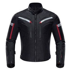 Chaqueta de Motociclismo para Hombre, Impermeable, Cortavientos y Transpirable, con Tiras Reflectantes, para Todas las Estaciones - Product Image 1