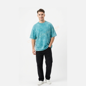 Nueva Llegada Camiseta Vintage con Lavado Ácido al por Mayor para Hombre, 100% Algodón, Cómoda, Camiseta Vintage con Lavado Ácido, Camisetas Lisas Oversize - Product Image 4