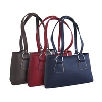 Sac fourre-tout de créateur personnalisé de grande capacité Sac à main décontracté Sacs à bandoulière en cuir PU de couleur bleue pour dames