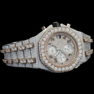 Premium Chronograph Moissanite Quartz Movement <b>Square</b> Hidden Clasp Fully Iced Out Limited Edition Fashion Hip Hop Style <b>Watch</b> - Product Image 2