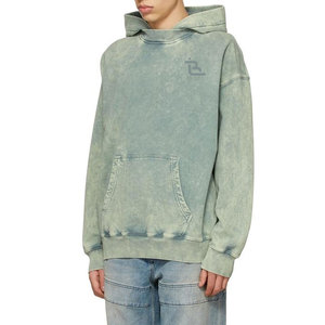 Sweat-shirts décontractés délavés à l'acide fabriqués au Pakistan, sweats-shirts délavés à l'acide avec logo personnalisé - Product Image 3